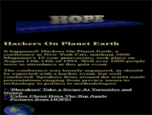 Tablet Screenshot of hope94.hope.net