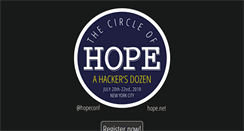 Desktop Screenshot of hope.net