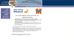 Desktop Screenshot of milestone.hope.edu