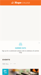 Mobile Screenshot of hope.edu