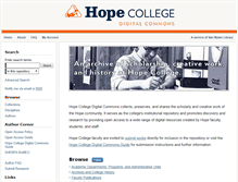 Tablet Screenshot of digitalcommons.hope.edu